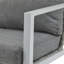 [Ensemble de 2] Méridienne en aluminium avec des accents élégants en corde et des coussins confortables, parfaits pour les espaces intérieurs et extérieurs modernes