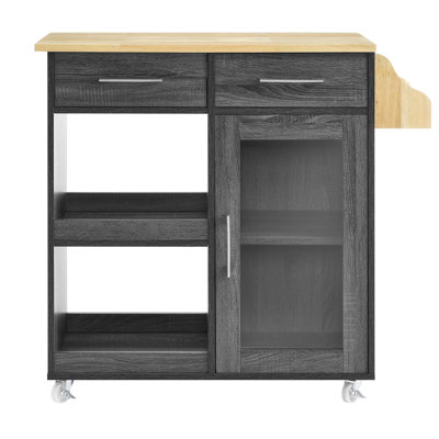 Modway Culinary Kitchen Cart With Spice Rack