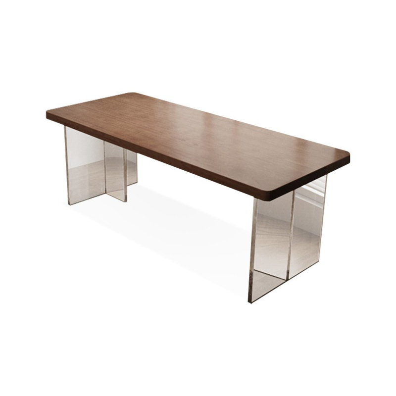 Walnut Rectangular Solid Wood desks, 29.53" H x 78.74" W x 23.62" D