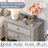 Modern 26.7''w 2-drawer Nightstand With Charging Station And Open Shelf-1676909089