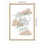 «Boho Nursery IV» par Becky Thorns - Art textuel sur toile encadré