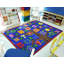 Tapis bleu Alphabet Leaves-20721847