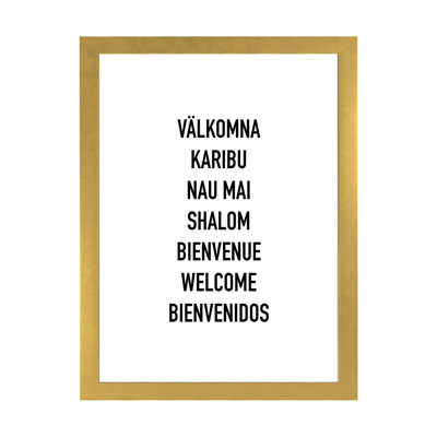Welcome languages-impression d’art textuel