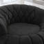 Fauteuil d'appoint pivotant à 360 ° Fauteuil pivotant demi-tonneau Fauteuil club rond pour salon et chambre à coucher