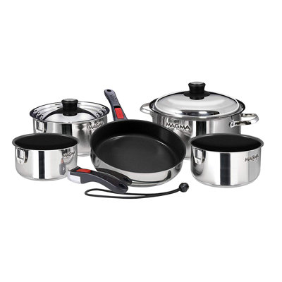 10 - Piece Non-Stick Stainless Steel Cookware Set