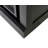 Olszewski Three 8' Tall Bookcase Wall With Fireplace and Ladder, Storage Organizer, Black