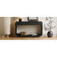 Canapé et console avec rangement, table d'entrée moderne en MDF noir