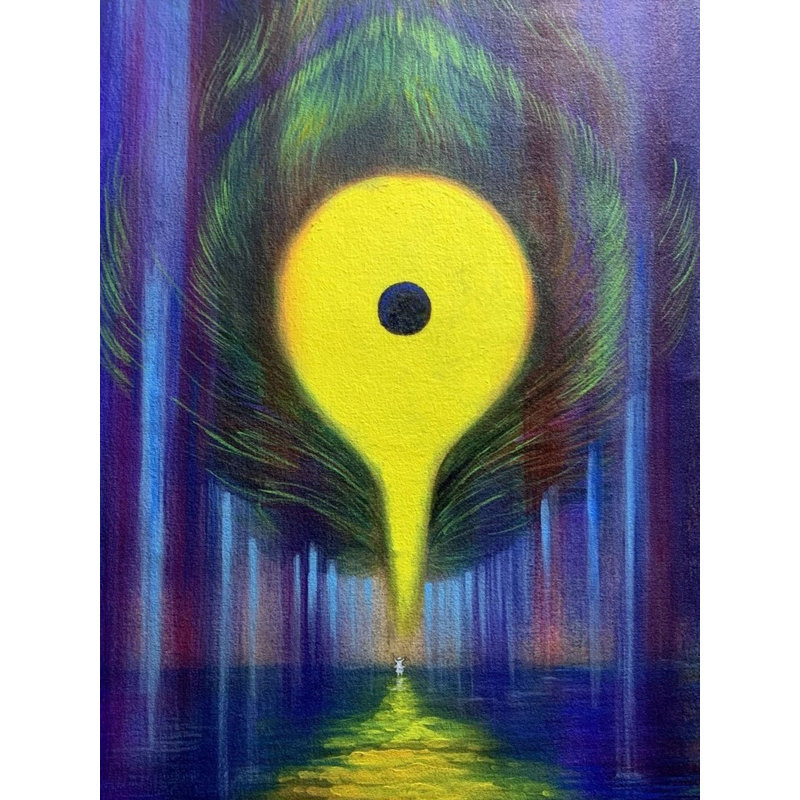 Kasturi Tilak | Acrylique sur toile | Par Kishore Kawad