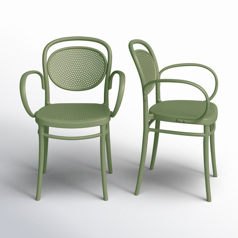 AllModern Farrah Stacking Patio Dining Armchair Reviews Joss