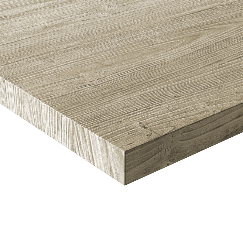 Plateau de table carré biseauté Concreto, l 30 po x l 30 po, Sable
