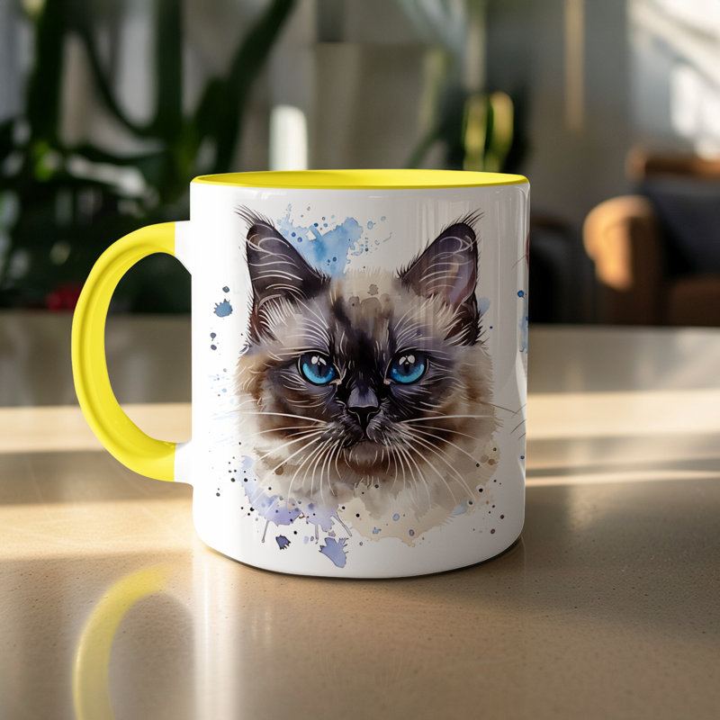Mug, 2, Yellow
