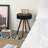 15.7-Inch Round Coffee Table With Carved Top
