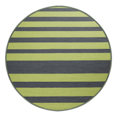 Tapis vert à rayures horizontales lavable à la machine