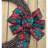 Snowflake Plaid Christmas Wreath Bow - 10" Wide, 18" Long Pre-Tied Bow, Door Decoration, Gift Basket, Swag, Garland, Fall Decor, Winter, Thanksgiving-135665362
