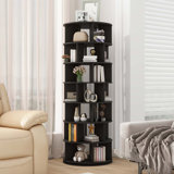 23.6'' Rotating Shoe Rack Tower, 7-Tier Spinning Shoe Shelf With 5 Grids Per Layer, Display Rack, 360° Revolving Shoe Carousel Closet Organizer For Entryway, Living Room