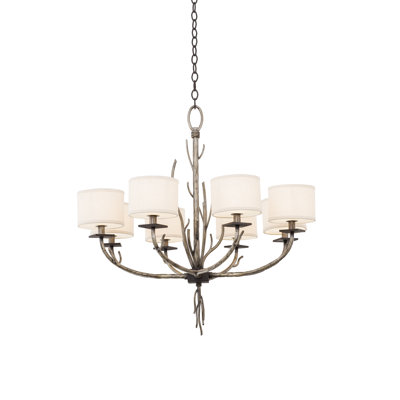 Lustre en bronze 8 LT Denali Kalco