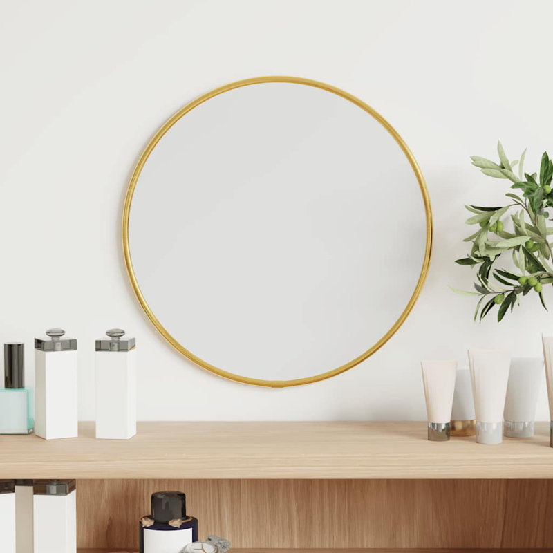 Jenkintown Round Mirror, 30cm x 30cm, Gold