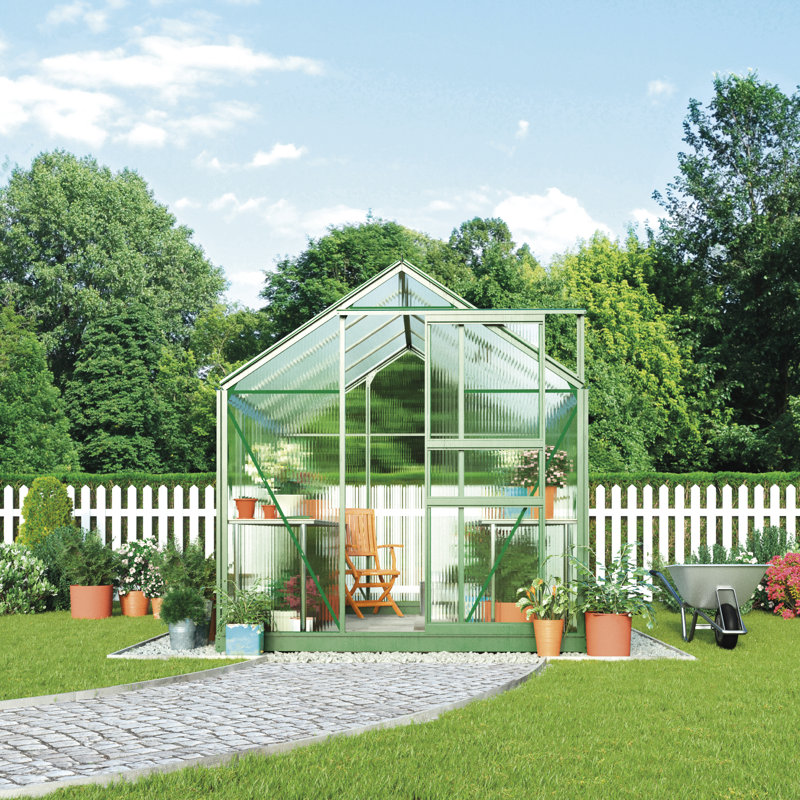 Yarborough 6.5 Ft W x 6.5 Ft D Hobby Greenhouse