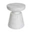 Table d'appoint d'extérieur en travertin Ponti, blanc