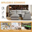 Canapé modulaire Cloud Canapé modulaire 6 places Canapé modulaire rembourré avec repose-pieds-2106270493