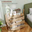 Commode à 3 tiroirs pour couloir, commode en bois naturel