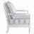 Upholstered Stripe Accent Chair