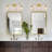 3 - Light Dimmable Vanity Light With Tulip Glass Shade-1435313217