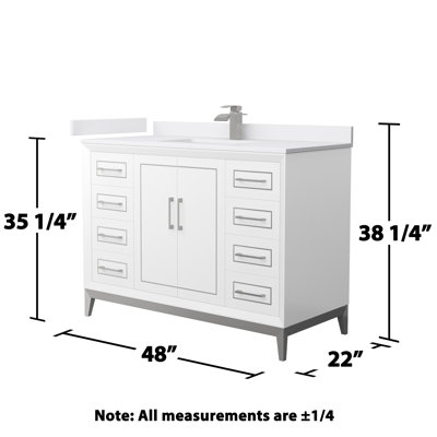 Ensemble de meuble-lavabo simple 48 po Marlena