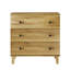 Commode avec 3 tiroirs, commode moderne avec pieds en bois massif et commode avec armoire de rangement pour salon, chambre de bébé, chambre de bébé, chêne-127361602