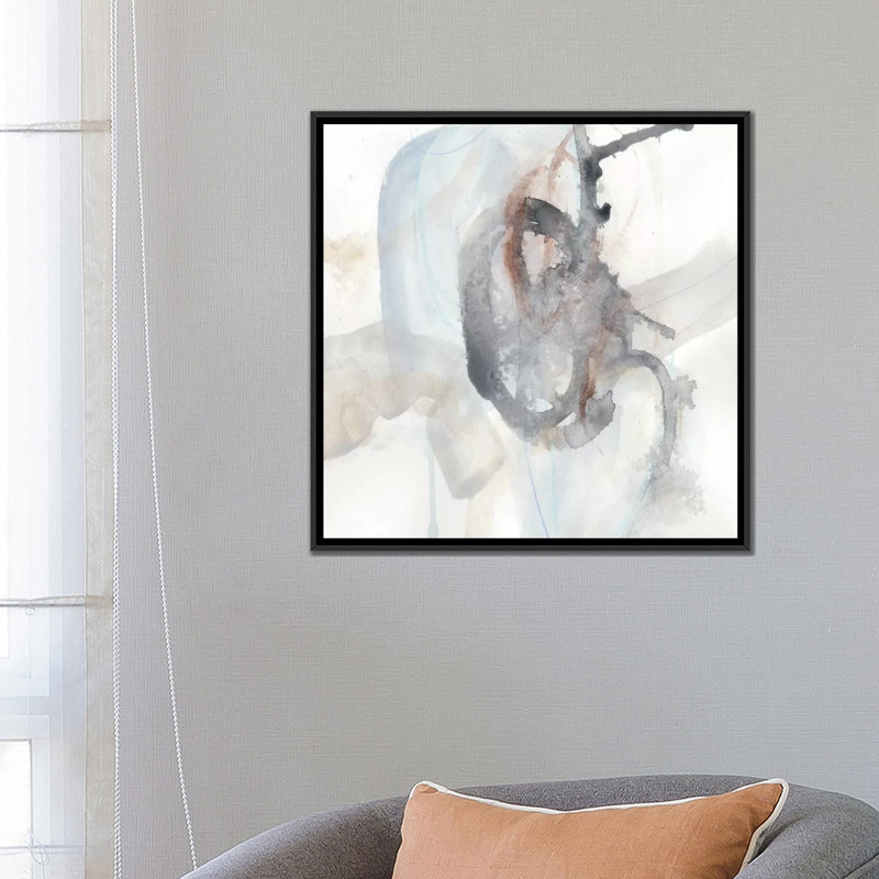 «Supposition IV», reproduction sur toile, H 18 po x l 18 po x P 1,5 po, Toile avec cadre noir, Pas de tapis
