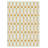 Abdellah Geometric Machine Washable Ivory/Orange Indoor Area Rug With Non-Slip Backing-1891825571