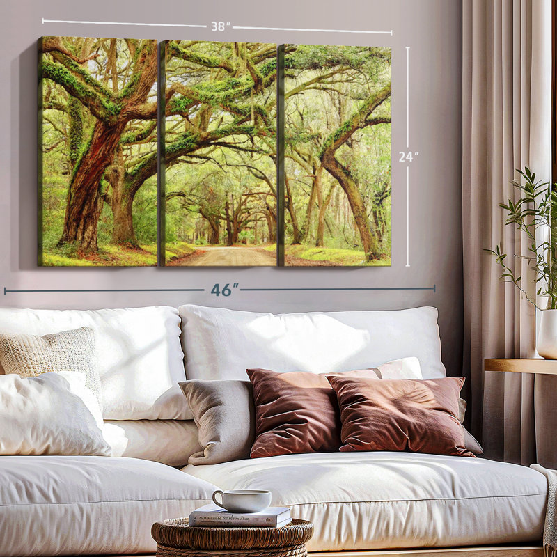 «Charleston Oak Forest» sur toile, H 24 po x l 38 po x P 1,25 po