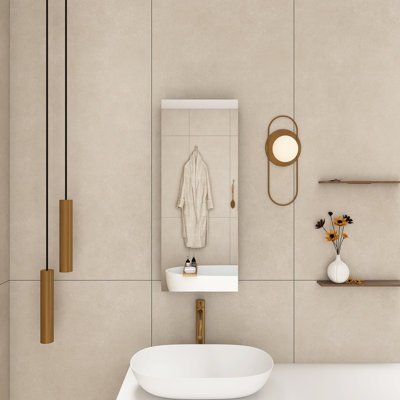 Rectangular Aluminum Medicine Cabinet With Mirror