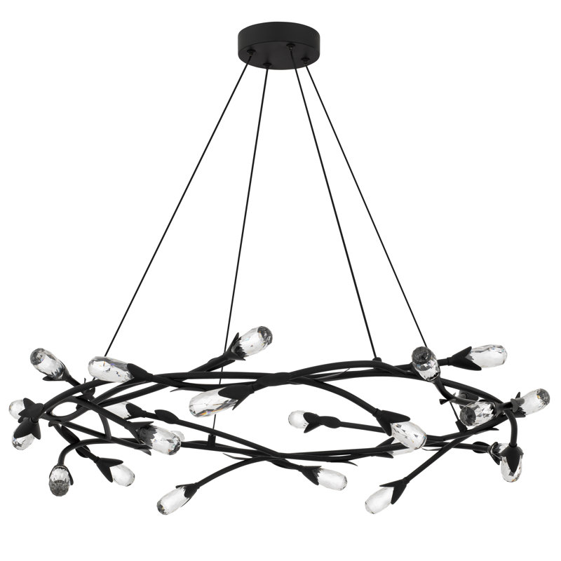 Luminaire suspendu Cora, Noir mat
