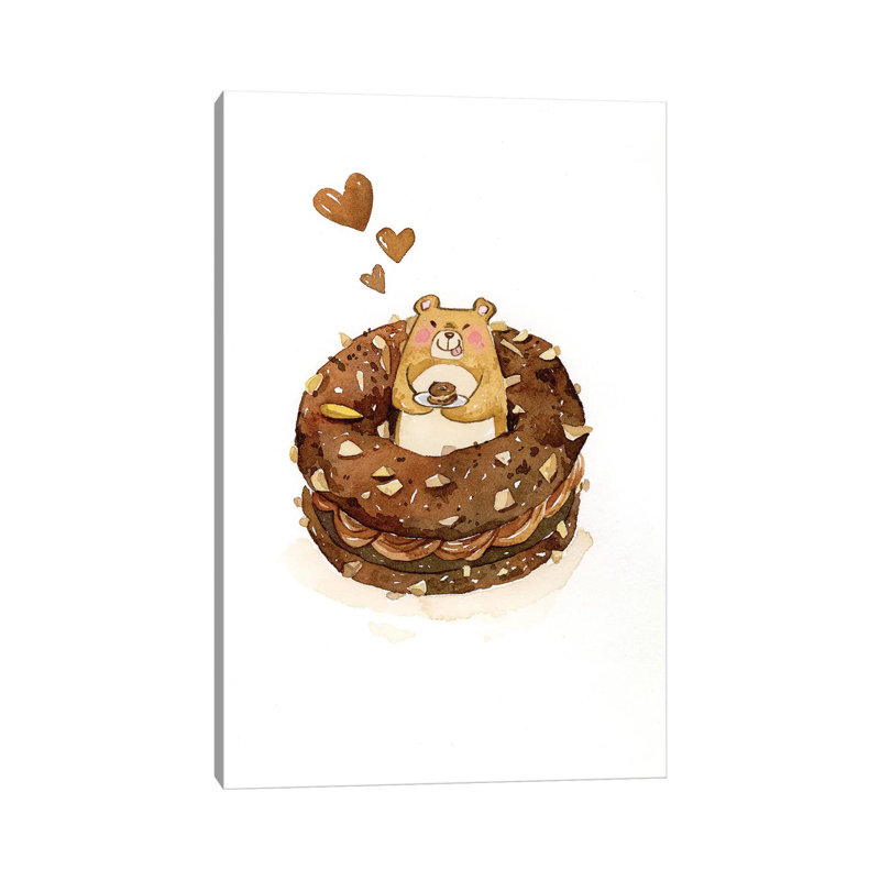 Donut by Penelopeloveprints - Wrapped Canvas Print, 66.04cm H x 45.72cm W x 1.91cm D
