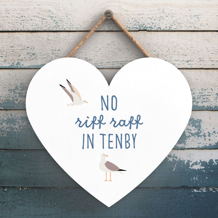 Happy Larry Beach No Riff Raff Tenby Wall Décor | Wayfair.co.uk