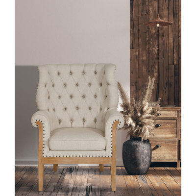 Fauteuil capitonné large de 36 po Foye