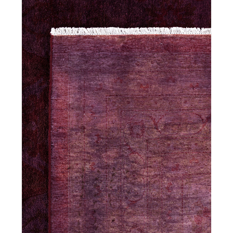 Overdyed One-of-a-Kind 12' 2" X 17' 10" Hand Knotted Area Rug