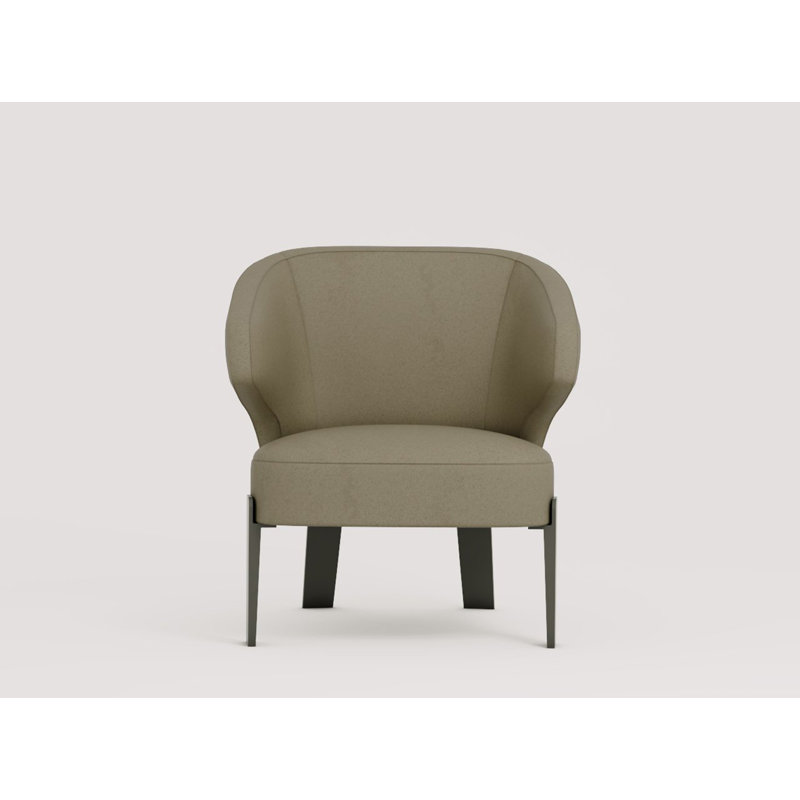 Fauteuil demi-tonneau Meisner, Taupe