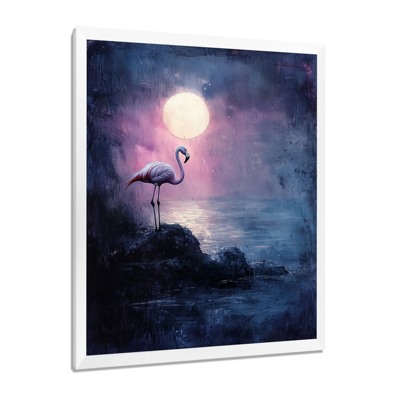 Colisa - animaux, art mural sur toile, H 20 po x l 12 po, Impression encadrée, Blanc