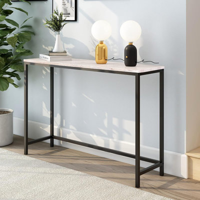 Console d'entrée étroite - chêne blanc