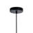 Glass Pendant Light - Single Bulb Hanging Fixture with Minimalist Modern Round Clear Shade, Adjustable Black Cord - Kitchen, Dining Room, Bar Lighting-704410529
