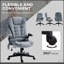 Fauteuil de bureau à 6 points de massage vibrant avec chaleur lombaire et fonctions réglables pour un confort ultime-1081129670