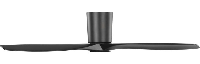 Seyra Smart Hugger LED Ceiling Fan, Midnight Black, Midnight Black, 52" Wide