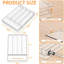 Organiseur de tiroir transparent avec couvercle, 9 pouces de large, (transparent)