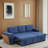 3 - Piece Upholstered Pull Out Sectional Sleeper Sofa With Storage Chaise-2136351207