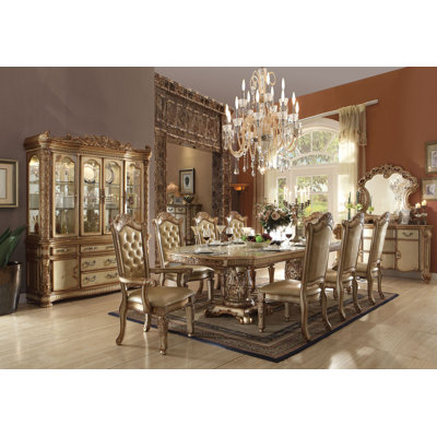 Vendome 8-Person Solid Wood Extendable Dining Set