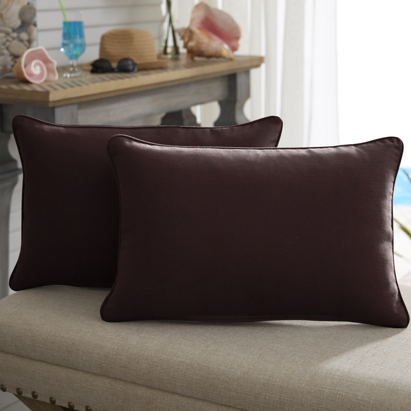 Housse et insert de coussin d'extérieur CC, 12 po x 24 po, Rose