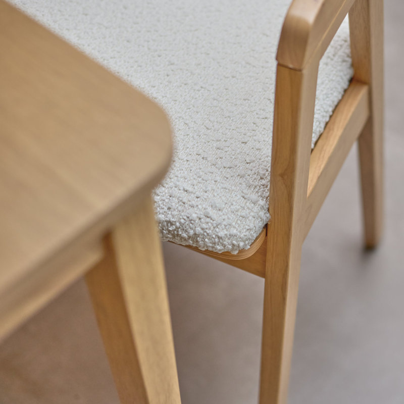 Extending Dining Table Set - 4 Seater - Chairs, Off White