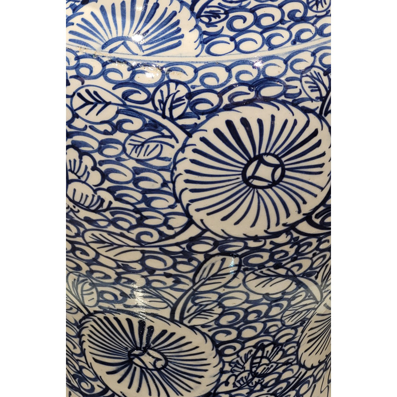 Handmade Porcelain China Ginger Jar